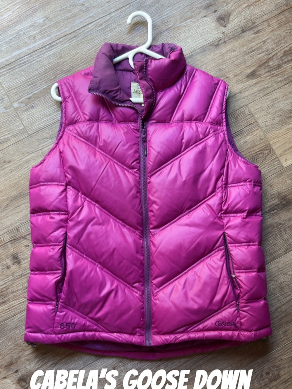 Cabela's Women's Magenta Goose Down Vest